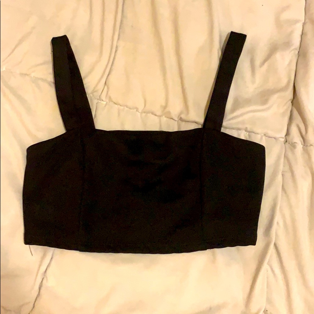Black tank top